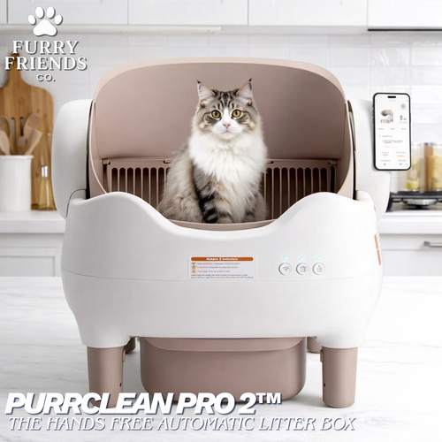 PurrClean Pro 2™ - The Hands Free Automatic Litter Box