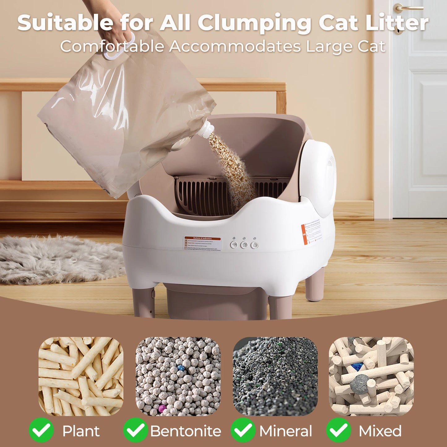 PurrClean Pro 2™ - The Hands Free Automatic Litter Box
