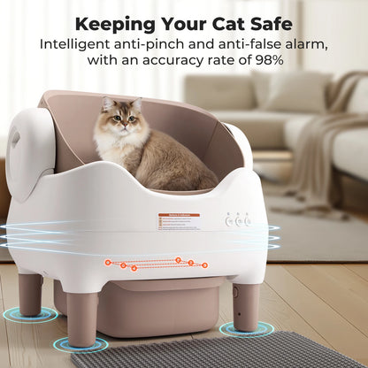 PurrClean Pro 2™ - The Hands Free Automatic Litter Box